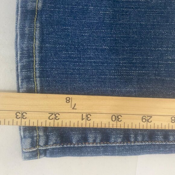 Levis Superlow Bootcut 518 Jeans Womens 9L Medium Wash Denim 32x33 Stretch Retro - Picture 15 of 16